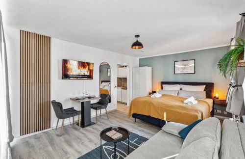 Hellohome I Gemütliches City Studio mit großer Dachterrasse & Parkplatz - Foto 10