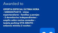 OFERTA ESPECIAL ÚLTIMA HORA - SARAKATUA15 - vistas espectaculares - familias y parejas - 2 dormitorios independientes - amplio salón cocina comedor - tarjeta parking OTA GRATIS - Julio y agosto estancia mínima 7 noches de domingo a domingo - - Foto 2