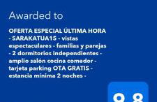 OFERTA ESPECIAL ÚLTIMA HORA - SARAKATUA15 - vistas espectaculares - familias y parejas - 2 dormitorios independientes - amplio salón cocina comedor - tarjeta parking OTA GRATIS - Julio y agosto estancia mínima 7 noches de domingo a domingo - - Foto 2