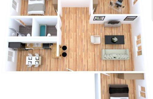 Le Bleu - Parking - 2 chambres - 1 bureau - Foto 2