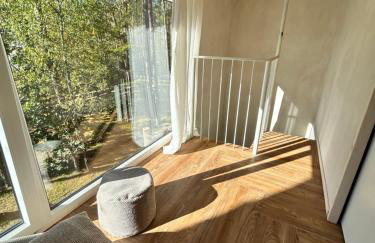 Domek lubiana180 WABI SABI w lesie jacuzzi sauna kominek - drewno w cenie pobytu - nad jeziorem Kaszuby pieski tylko do 10kg za dodatkową opłatą - Foto 55