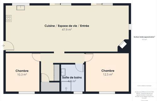 Maison de plain-pied pour 4 - jardin et terrasse - Foto 17
