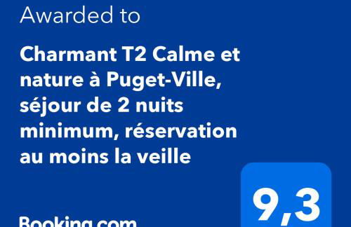 La Salamandre,Charmant T2 Calme et nature à Puget-Ville - Foto 3