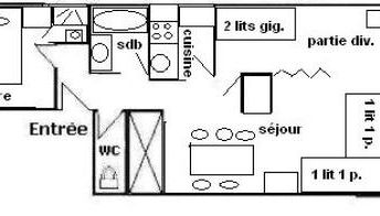 Résidence Le Nanda Devi - 2/3 Pièces 6/7 pers - LE NANDA DEVI 136ND - PLAGNE CENTRE MAE-8984 - Foto 3