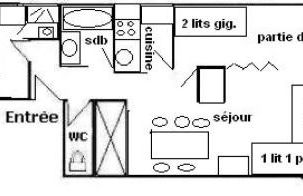 Résidence Le Nanda Devi - 2/3 Pièces 6/7 pers - LE NANDA DEVI 136ND - PLAGNE CENTRE MAE-8984 - Foto 3