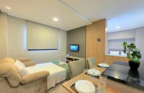 Flat novo e moderno, 4 pessoas ao lado do Paraguai - Foto 36