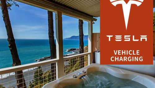 Amazing Oceanview 2 bedroom Oceanfront! by OceanviewHotTubs Shelter Cove, CA Tesla EV Station - Foto 1