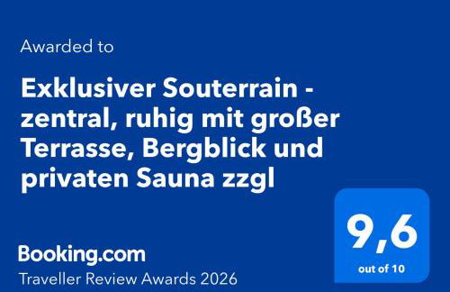 Exklusiver Souterrain - zentral, ruhig mit großer Terrasse, Bergblick und privaten Sauna zzgl - Photo 24
