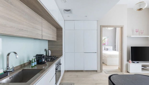 Bright 1BR sea view and balcony - Foto 2, Habitación