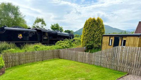 Per Ardua Shepherds Hut - Foto 2, Garden view