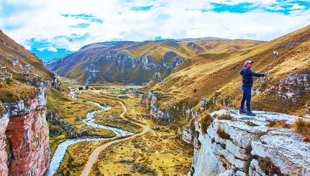 Un selfie dal canyon di Shujto