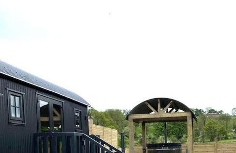Countryside Shepherds Hut with hot tub wood fired - Foto 15