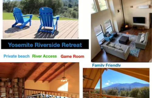 Yosemite Riverside Retreat with small beach access and air conditioning - Foto 1