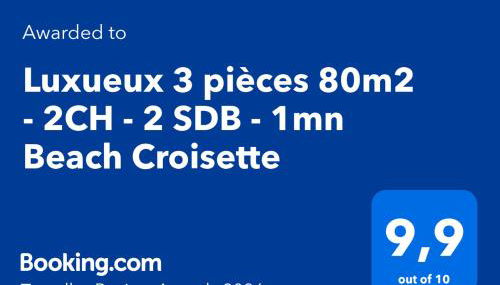 Luxueux 3 pièces de 80m2 -2 chambres, 2 salles de bain- A 1mn de la Croisette et des plages - Foto 5, Other