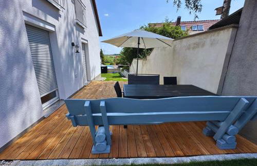 Frankenherz-Apartments - Premium Wohnung mit Terrasse & zwei Schlafzimmern, nahe Playmobil-Funpark, Self-Check-In - Foto 26