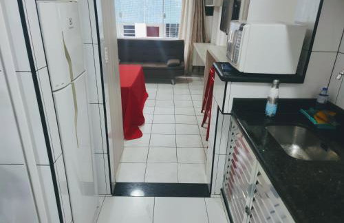 Studio completo frente à Praia do Gonzaga ( Pé na Areia ) - Foto 18