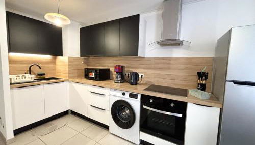 Le Roses- Spacieux T3 cosy proche gare de Lisieux - Foto 2, stove, dishwasher, toaster