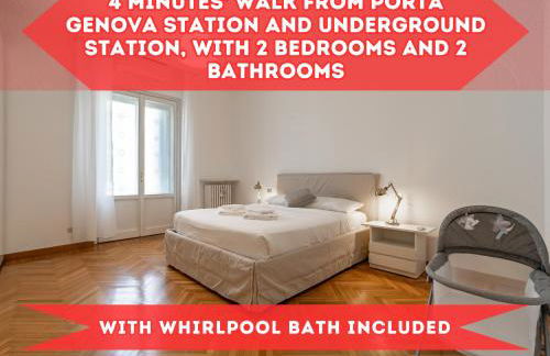 4 Min from Porta Genova Station with Whirlpool - Foto 1