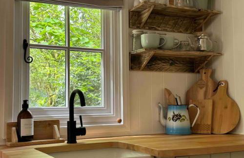 Cornwall Woodland Shepherd's Hut with Hot Tub - Deirdres Hut - Foto 34