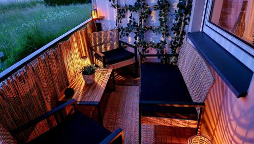 Sonnenhang im Boho-Stil mit Balkon, 500m zum See, 2 Schlafzimmer - Photo 4