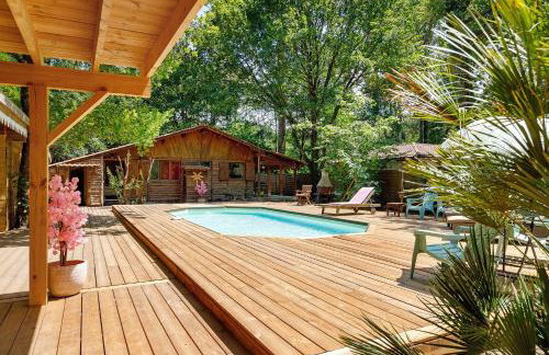 Cap Ferret Villa Grand Chalet Bois - Foto 28