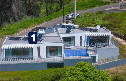 CASA PANORAMA SOL- NEW VILLA WITH HEATED SALTWATER POOL and FANTASTIC SEA VIEW - Foto 3