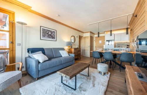 Appt rénové, 6 personnes Arc 1950 vue exceptionnelle MontBlanc, sauna, hammam, piscine int et ext - Photo 8