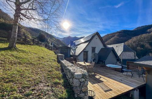 Chalet Le René-Sens - 5 pers - Grande terrasse - bain nordique SPA - Piscine - Foto 35