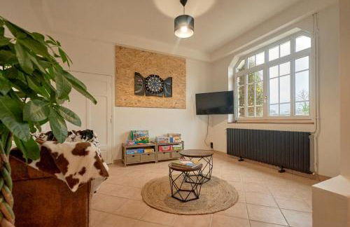 La Villa en Loire, avec Jacuzzi 6 places, Piscine chauffée, boulodrome, salle de jeu, 6 Chambres, vue Loire, 350M2 - Foto 26