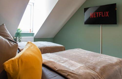 Bauhaus Apartment - Netflix, Nespresso, Zentral, Messe - Foto 14