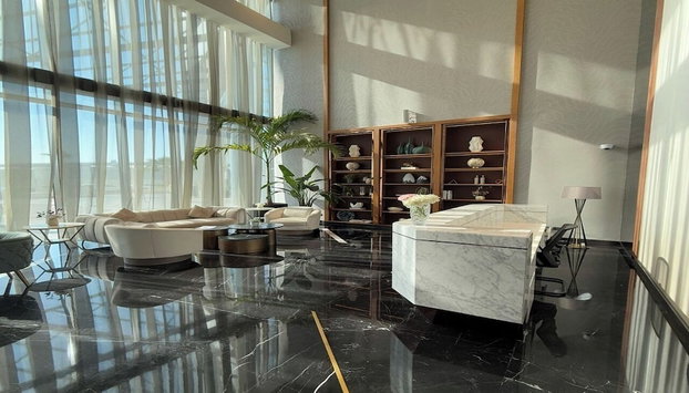 Aykon City Stylish 2 BHK Beach Bay View - Foto 4, Zona de estar del vestíbulo