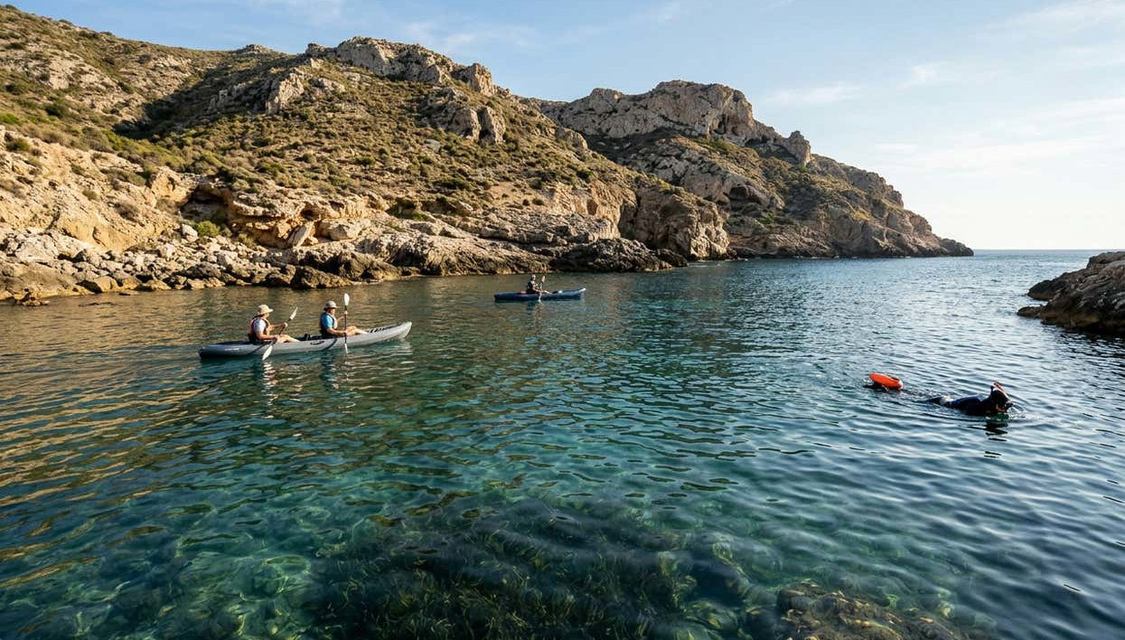 Kayak et snorkeling à Cala Cerrada - Photo 2
