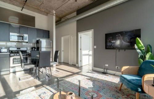 McCormick Place Beautiful 2BR Apartment with Optional Parking Sleeps up to 8 Near Soldier Field, Grant Park and Lakefront Trail - Foto 8