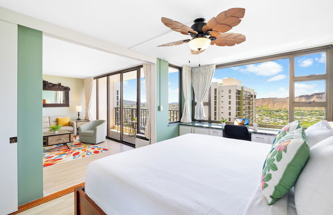 Diamond Head and Ocean views with King Bed and Parking - Foto 27