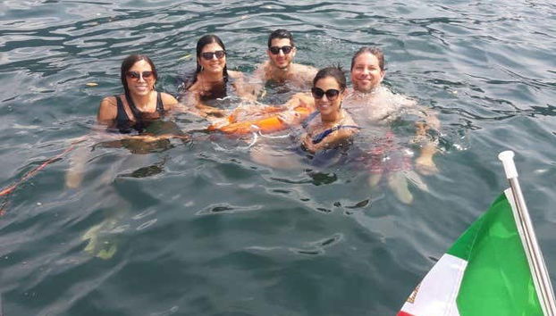 Baño en el Lago de Como