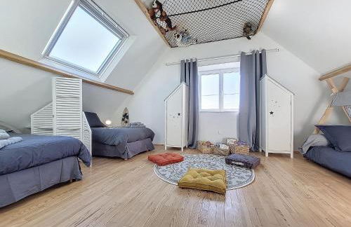 Maison Bord de Plage avec Piscine, Sauna, Bains à Remous, Volley - Photo 10