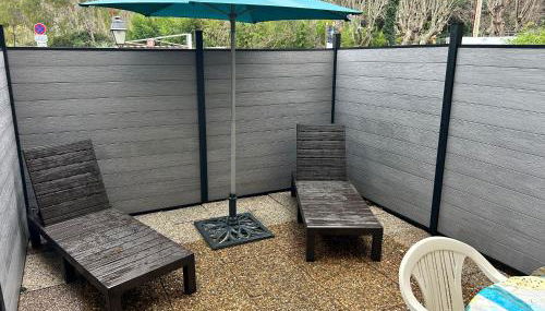 Studio climatisé avec jardin et plage à 250m - Photo 4, sunbed