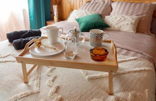 La Rosée - Studio Cosy à 50m des Thermes - Vue jardin, Wifi, Smart TV - Foto 4