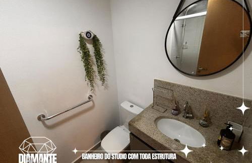 Studio Diamante no CENTRO com piscina, academia e opção de vaga privativa - Photo 10