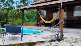 Casa Sítio Campo e Mar Balneário Picarras - Foto 2, Garden, sunbed