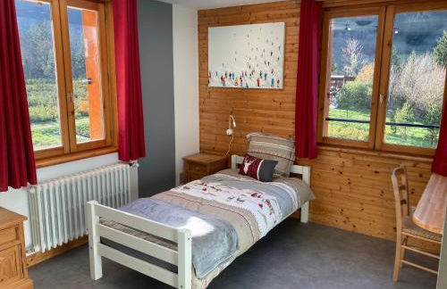 l'Echo des Glieres vue montagne centre village sauna & grill - Foto 23