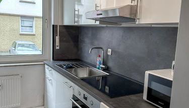City Apartments Essen for up to 6 person with 4K TV and kitchen - Foto 4, stove, dishwasher