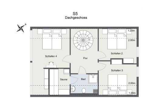 Wiesengeflüster S5 Gruppenhaus haustierfrei mit Aussicht, Wiese und Müritznähe - Foto 17