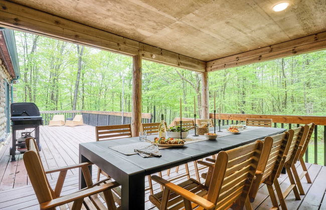 Half Moon by Avantstay 4BR Cabin w/ Large Deck & Yard w/ Patio & Outdoor Dining - Foto 30