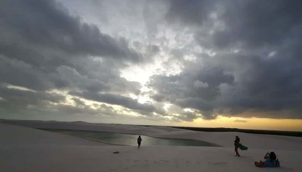 Dawn on the dunes of the Lençóis Maranhenses