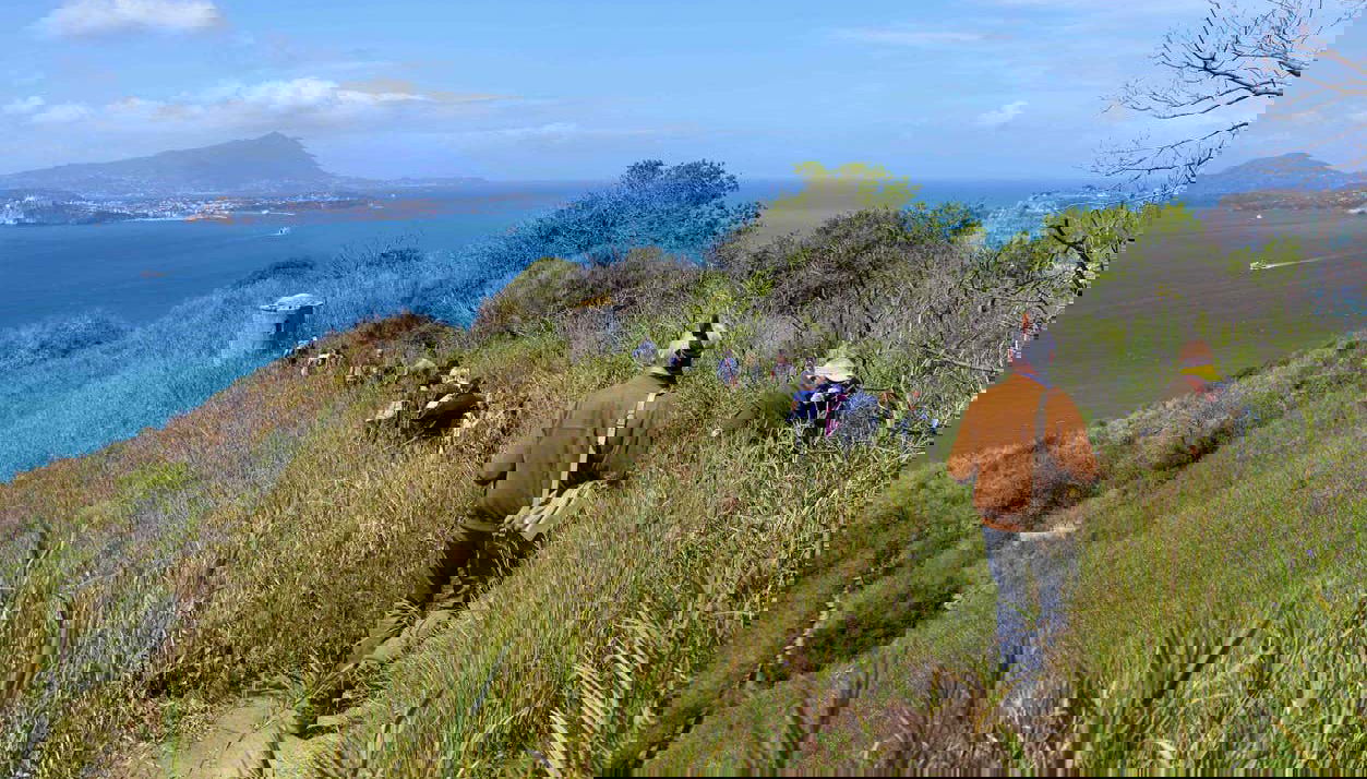 Caminhando pela trilha do Santuário degli Uccelli