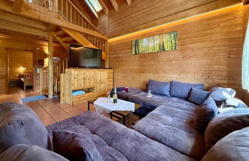 Holz-Ferienhaus Oberbrändi: Kachelofen, Sauna, WLAN, am Wald - Foto 21