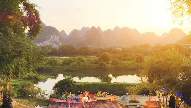 Espaço exterior para banquetes