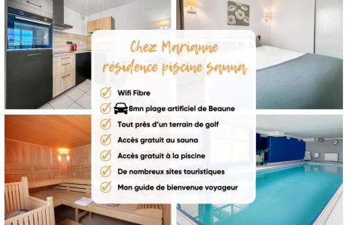 Chez Marianne Résidence Piscine Sauna - Foto 37