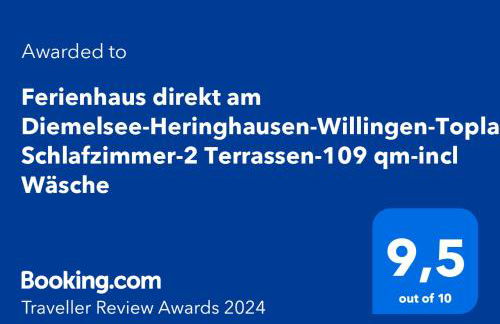 Ferienhaus direkt am Diemelsee-Heringhausen-Willingen-Toplage-Sauna-3 Schlafzimmer-2 Terrassen-109 qm-incl Wäsche - Foto 40